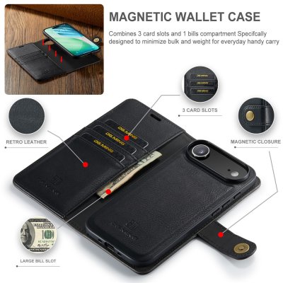 Avtagbart skal och plånbok i en – DG.MING iPhone 17 Air magnetfodral