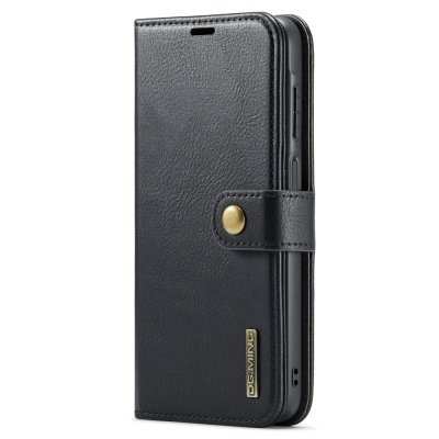 Fodralets framsida i elegant svart PU-läder – DG.MING Galaxy A17