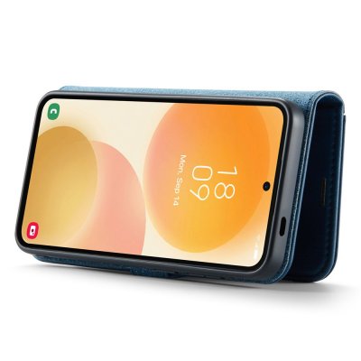 Samsung Galaxy A57 blå DG.MING plånboksfodral i horisontellt visningsläge