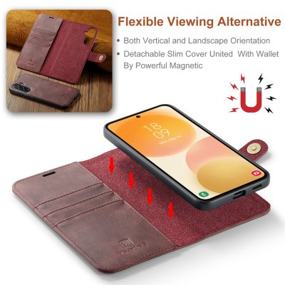 Samsung Galaxy A57 rött magnetfodral med löstagbart innercase