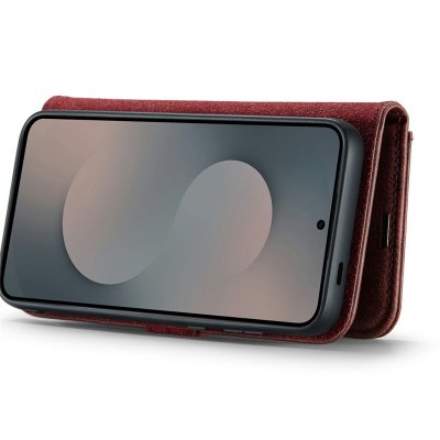 Liggende vy med fodralet i stativläge för videovisning till Samsung Galaxy S25 FE