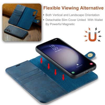Magnetisk låsning på DG.MING 2-in-1 wallet för Samsung Galaxy S26