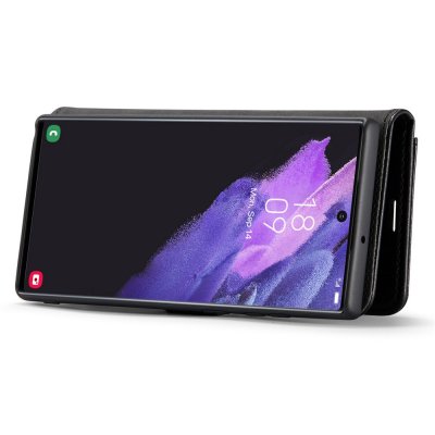 Samsung Galaxy S26 Ultra placerad i DG.MING magnetfodral – liggande vy