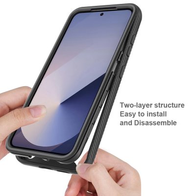 Samsung Galaxy A37 med 360-graders helskyddsskal – fram- och baksida