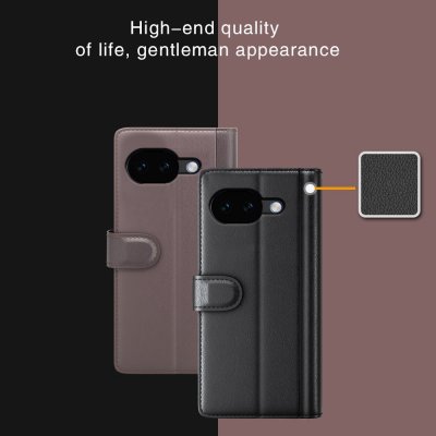 Google Pixel 10a plånboksfodral svart – slitstarkt flipfodral med smart funktion