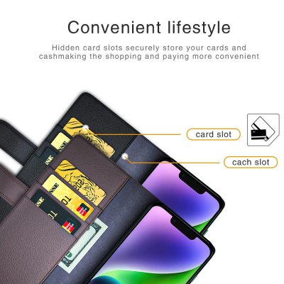 Köp Äkta Läderfodral Iphone 15 Svart Online