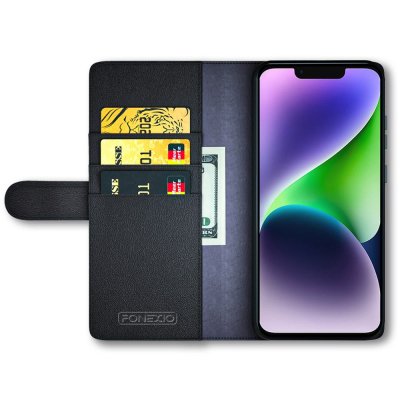 Köp Äkta Läderfodral Iphone 15 Svart Online