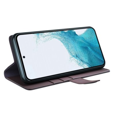 Köp Äkta Läderfodral Samsung Galaxy A54 Brun Online