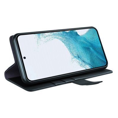 Köp Äkta Läderfodral Samsung Galaxy A54 Svart Online