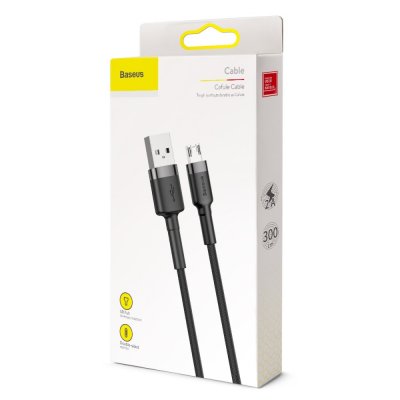 Baseus Cafule Kabel USB Till Micro USB 3m Svart - Techhuset.se
