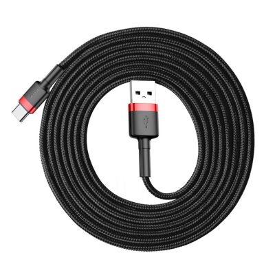 Baseus Cafule USB-C Kabel 2m Röd/Svart