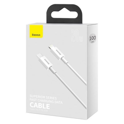 Baseus Snabbladdnings Kabel USB C till Lightning 20W 1m - Techhuset.se