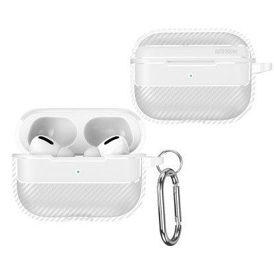 Transparent Carbon Case med karbinhake till Apple AirPods Pro 3