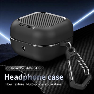 Samsung Galaxy Buds 4 carbon case stötdämpande skydd med karbinhake