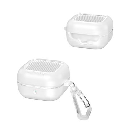 Samsung Galaxy Buds 4 Pro transparent carbon skal tvådelad design