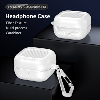 Carbon skyddsfodral Samsung Galaxy Buds 4 Pro transparent stötdämpande skal