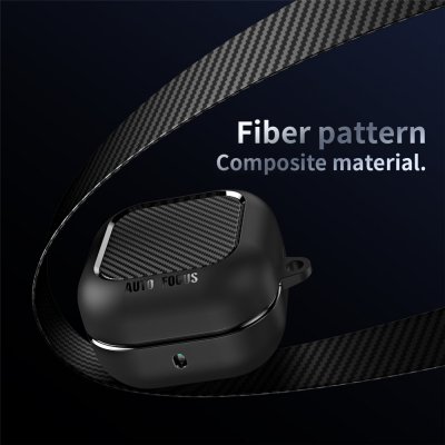 Skyddsskal Samsung Galaxy Buds 4 Pro carbon design reptåligt fodral