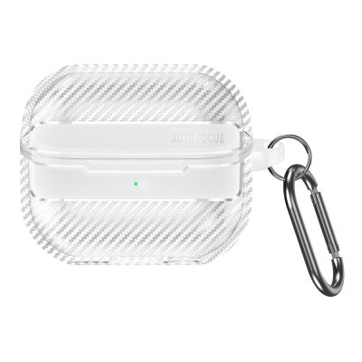 Carbon case till Samsung Galaxy Buds 3 Pro transparent skal med karbinhake