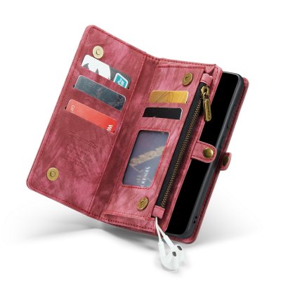 Köp CaseMe Multi-Slot 2 i 1 Plånboksfodral Galaxy S22 Röd Online