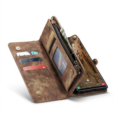 Köp CaseMe Multi-Slot 2 i 1 Plånboksfodral Galaxy S23 Ultra Brun Online