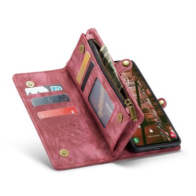 Köp CaseMe Multi-Slot 2 i 1 Plånboksfodral Galaxy S24 Plus Röd Online