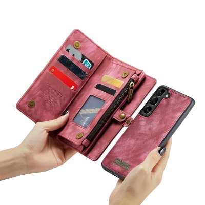 Köp CaseMe Multi-Slot 2 i 1 Plånboksfodral Galaxy S24 Plus Röd Online
