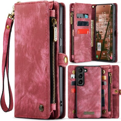 Köp CaseMe Multi-Slot 2 i 1 Plånboksfodral Galaxy S24 Plus Röd Online