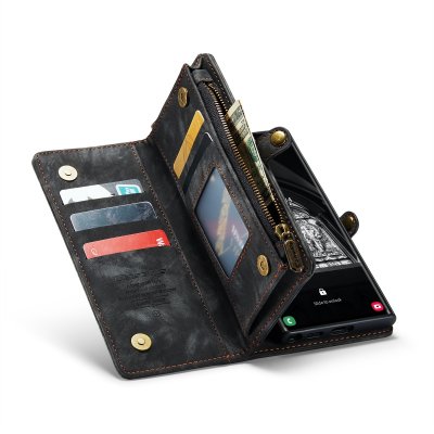 Köp CaseMe Multi-Slot 2 i 1 Plånboksfodral Galaxy S24 Ultra Svart Online