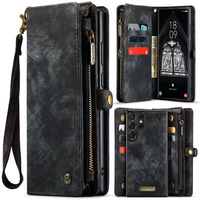 Köp CaseMe Multi-Slot 2 i 1 Plånboksfodral Galaxy S24 Ultra Svart Online