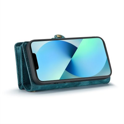CaseMe Multi-Slot 2 i 1 Plånboksfodral iPhone 13 Blå