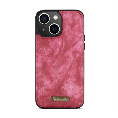 CaseMe Multi-Slot 2 i 1 Plånboksfodral iPhone 13 Röd