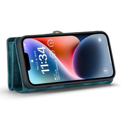 Köp CaseMe Multi-Slot 2 i 1 Plånboksfodral iPhone 14 Blå Online