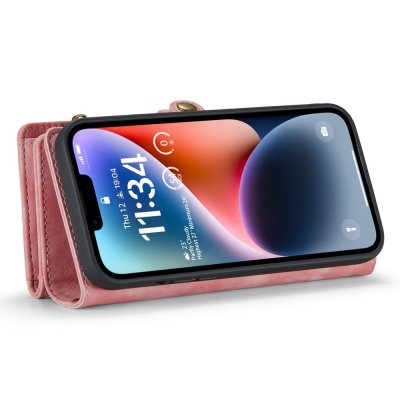 Köp CaseMe Multi-Slot 2 i 1 Plånboksfodral iPhone 14 Rosa Online