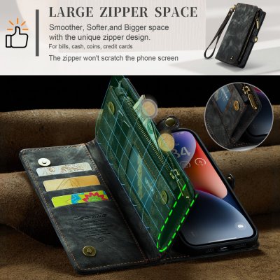 Köp CaseMe Multi-Slot 2 i 1 Plånboksfodral iPhone 15 Svart Online