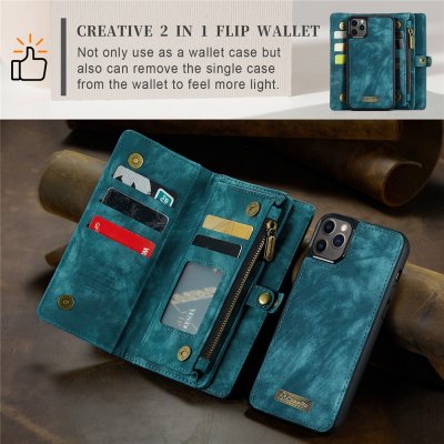 CaseMe Plånboksfodral Multi-Slot iPhone 11 Pro Blå