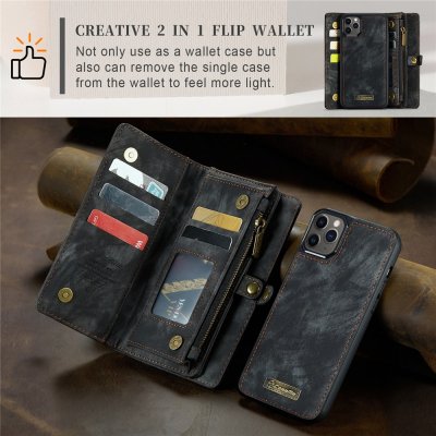 CaseMe Plånboksfodral Multi-Slot iPhone 11 Pro Grå