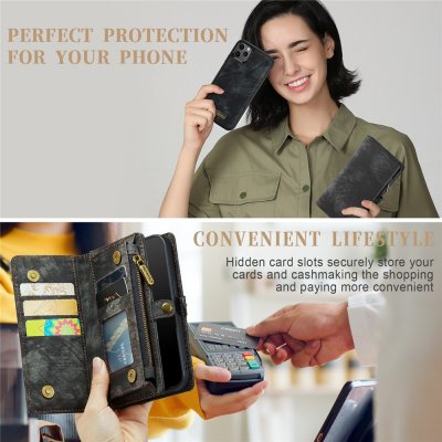 CaseMe Plånboksfodral Multi-Slot iPhone 11 Pro Grå