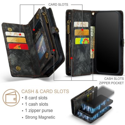 CaseMe Plånboksfodral Multi-Slot iPhone 11 Pro Grå