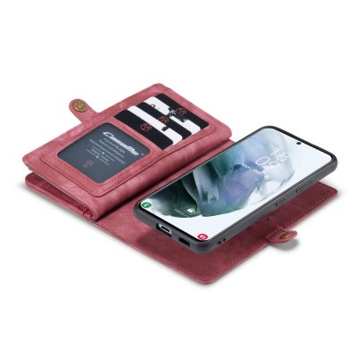 CaseMe Plånboksfodral Multi-Slot Samsung Galaxy S21 Ultra Röd - Techhuset.se