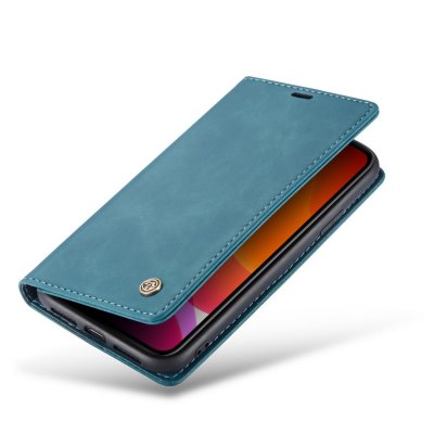 CaseMe Retro Plånboksfodral iPhone 11 Blå bild 7