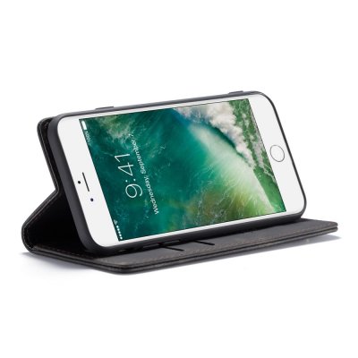 CaseMe Retro Slim Plånboksfodral iPhone 7/8/SE 2020 Svart bild 3
