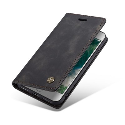 CaseMe Retro Slim Plånboksfodral iPhone 7/8/SE 2020 Svart bild 7