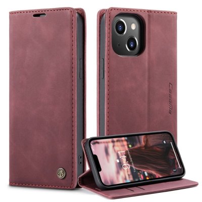Köp CaseMe Slim Plånboksfodral iPhone 14 Plus Röd Onlie