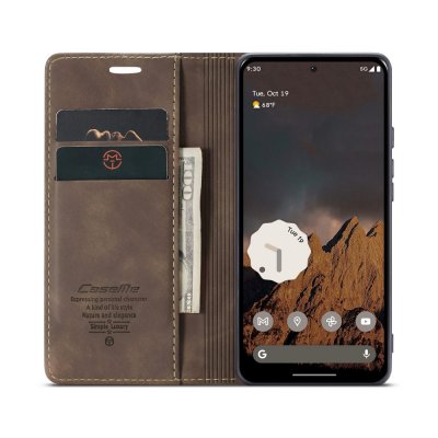 Slim Plånboksfodral Google Pixel 9 Pro Brun