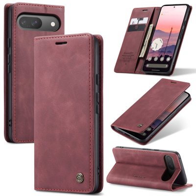Slim Plånboksfodral Google Pixel 9 Pro Röd