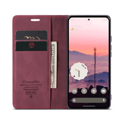 Slim Plånboksfodral Google Pixel 9 Pro Röd