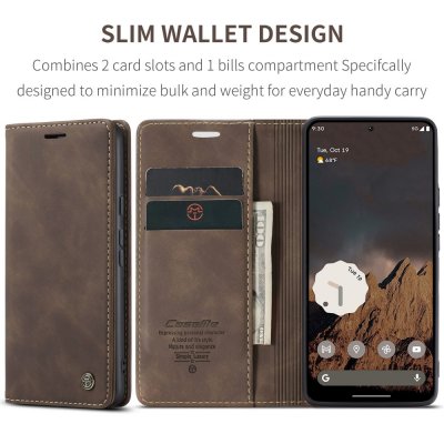 Slim Plånboksfodral Google Pixel 9a Brun