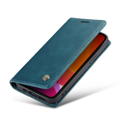 CaseMe Slim Plånboksfodral iPhone 12/12 Pro Blå - Techhuset.se