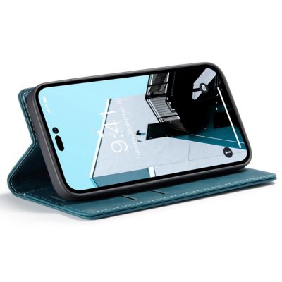 Köp CaseMe Slim Plånboksfodral iPhone 14 Pro Blå Online
