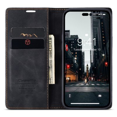 Köp CaseMe Slim Plånboksfodral iPhone 14 Pro Svart Online